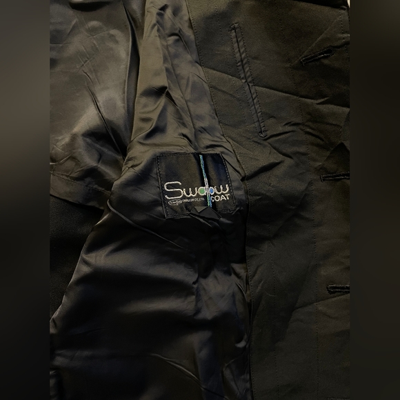 Men's Cotton Car Coat Black - Picture 12 of 13